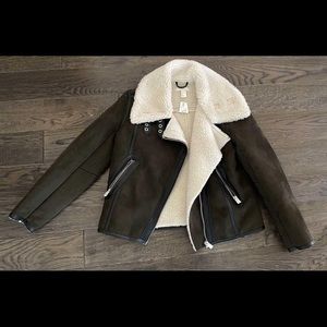 H & M faux shearling jacket